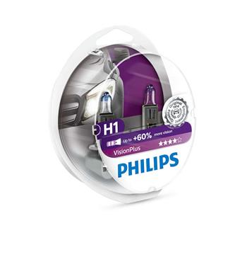 Autožárovka H1 Philips 12258VPS2, VisionPlus, 2ks v balení
