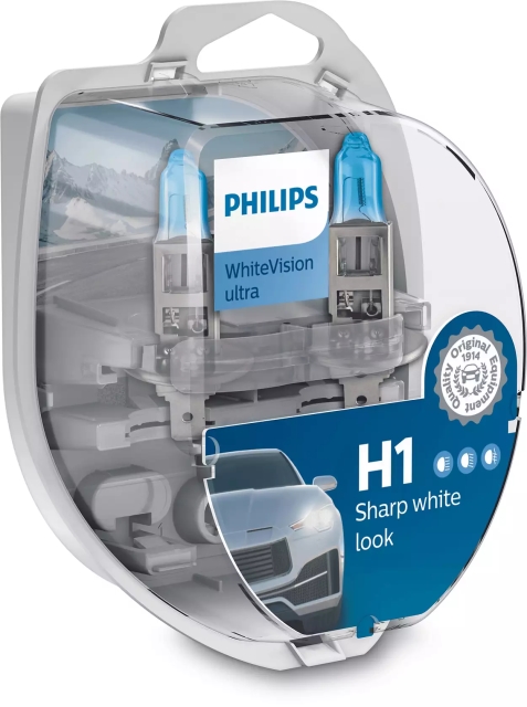 Autožárovka H1 Philips 2258WVUSM, WhiteVision ultra, 2ks v balení