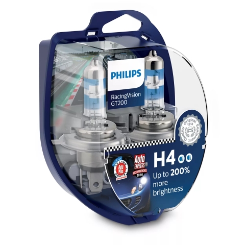 Autožárovka H4 Philips 12342RGTS2, RacingVision, 2 ks v balení