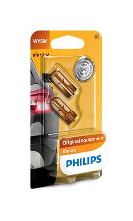Autožárovka WY5W Philips 12396NAB2, Vision 2ks v balení