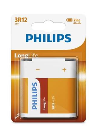 Baterie Philips 3R12L1B/10 Longlife 4,5V, 1ks