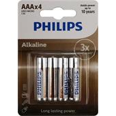 Baterie Philips LR03A4B/10 Alkalická AAA 4ks