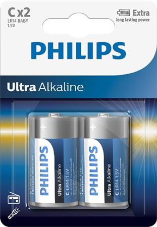 Baterie Philips LR14E2B/10 Ultra Alkalická C 2ks