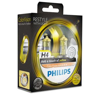 PHILIPS H4 ColorVision Yellow 2 ks